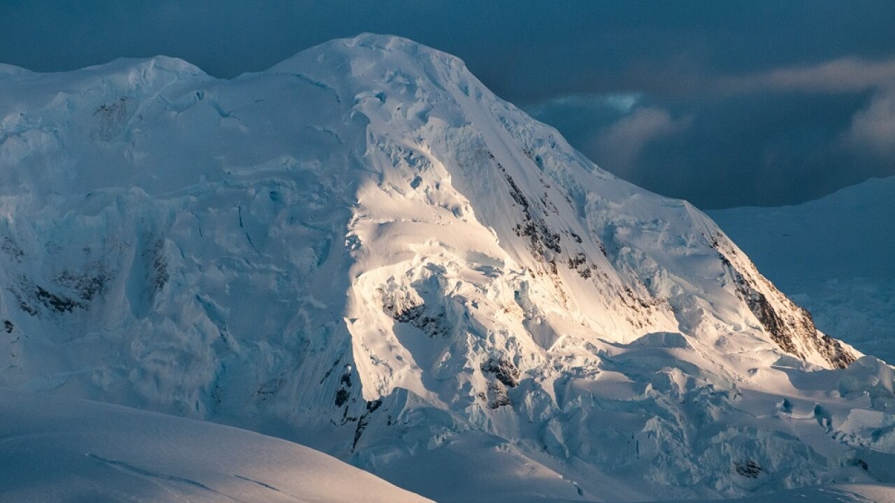 Different shades of Majestic Antarctic Mountain Peaks. Image Credit: Ankit Taparia