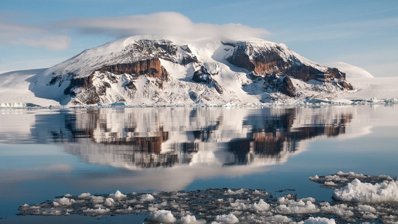 Different shades of Majestic Antarctic Mountain Peaks. Image Credit: Ankit Taparia