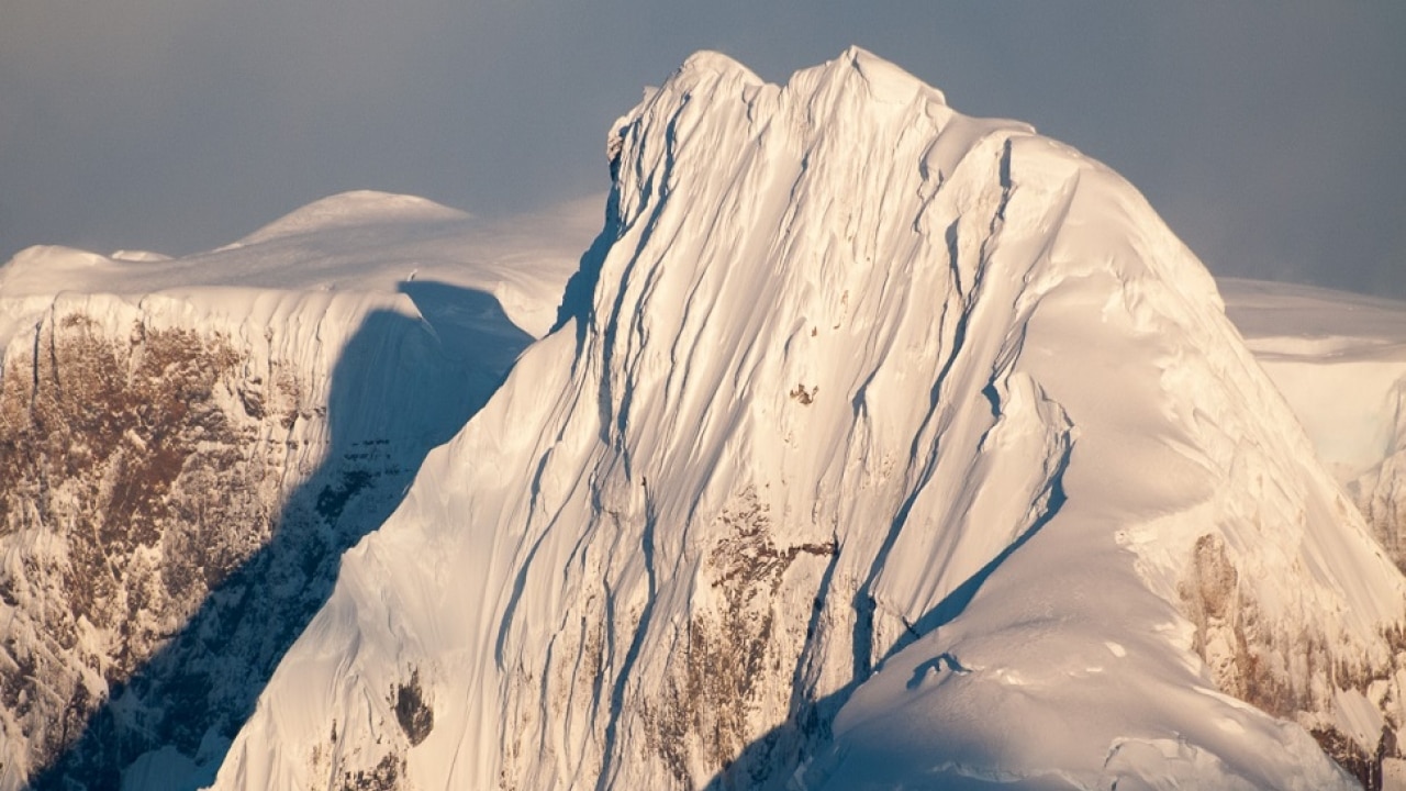 Different shades of Majestic Antarctic Mountain Peaks. Image Credit: Ankit Taparia