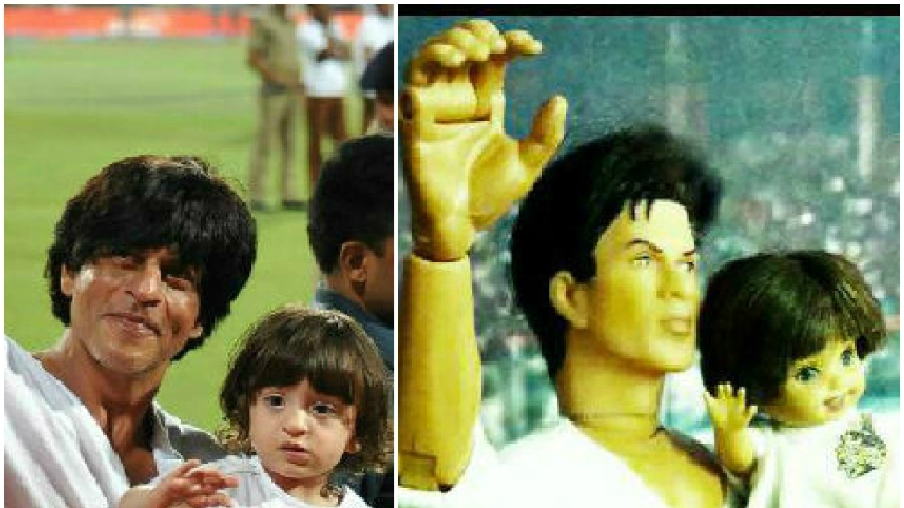 Toy story: Check out this miniature version of Shah Rukh Khan and AbRam!