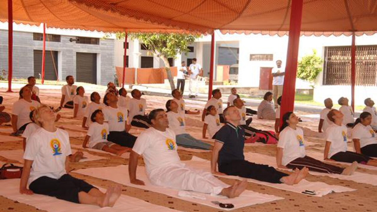 International Yoga Day in Islamabad. Image Credit: Narendra Modi Twitter