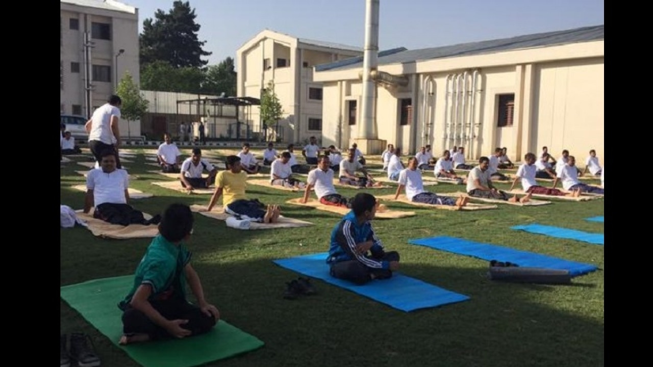 International Yoga Day in Kabul. Image Credit: Narendra Modi Twitter