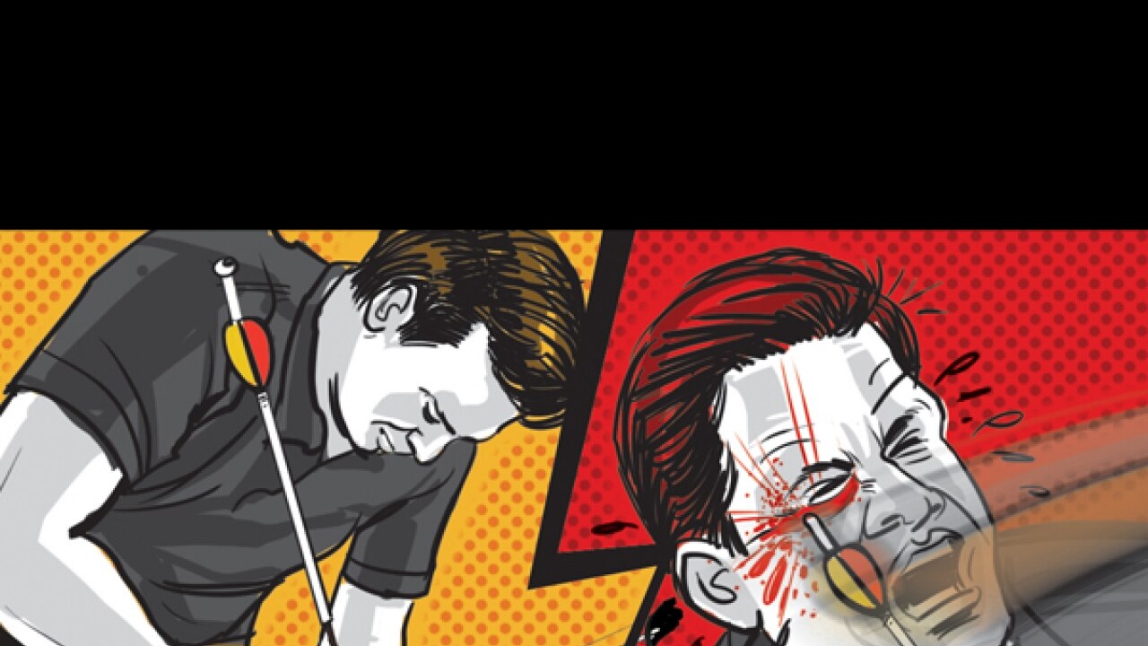 In freak accident, archery coach suffers eye injury; may lose vision