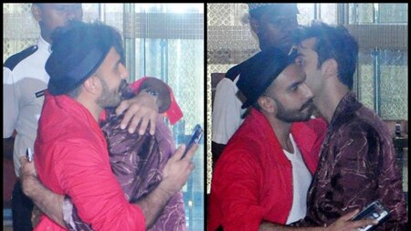 Ranveer Singh and Ranbir Kapoor hug!