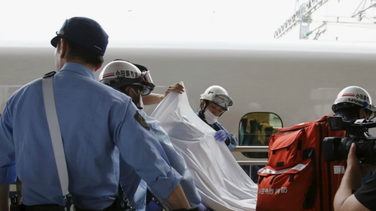 Man sets himself alight on Japan bullet train; killing 1, injuring 26