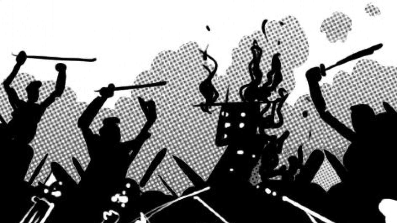 Communal tension in north east delhi colony