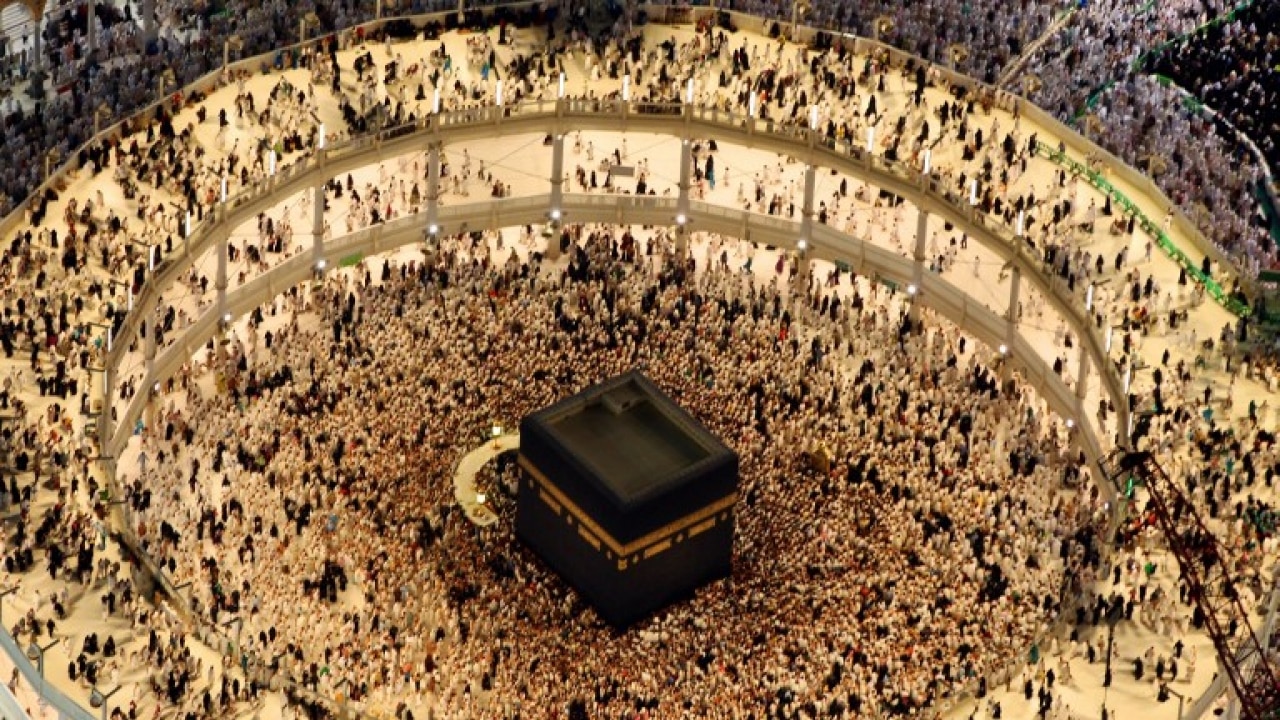 Eid celebrations at the Grand Mosque in the Muslim holy city of Mecca.