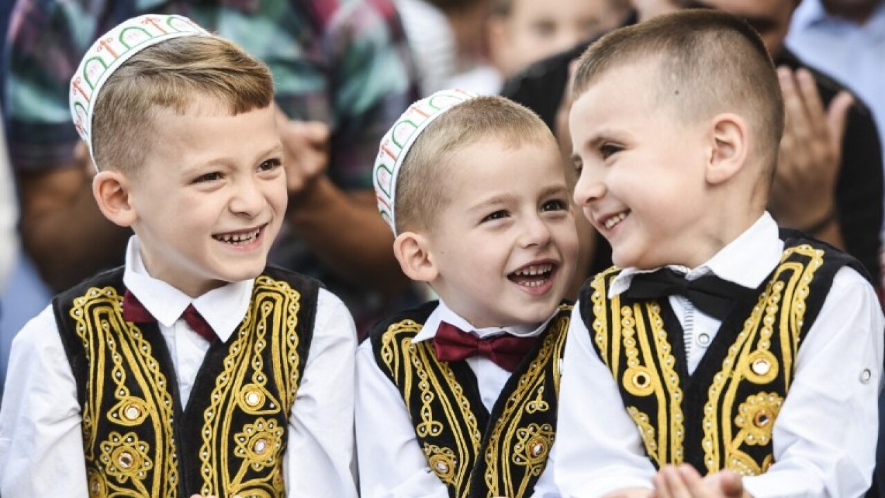 Eid celebrations in Kosovo.