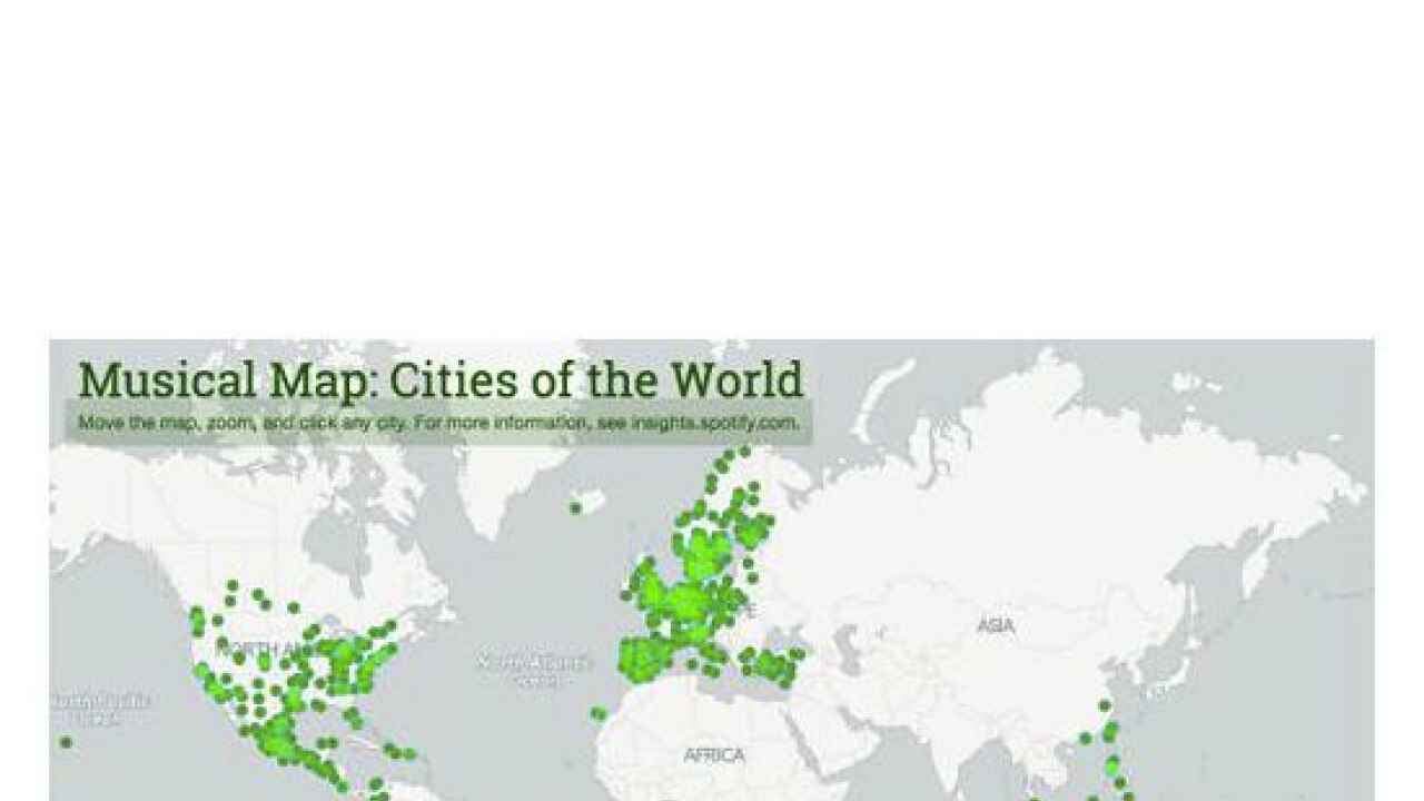 Spotify maps its music