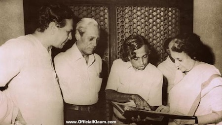 Dr. APJ Kalam with Smt. Indira Gandhi