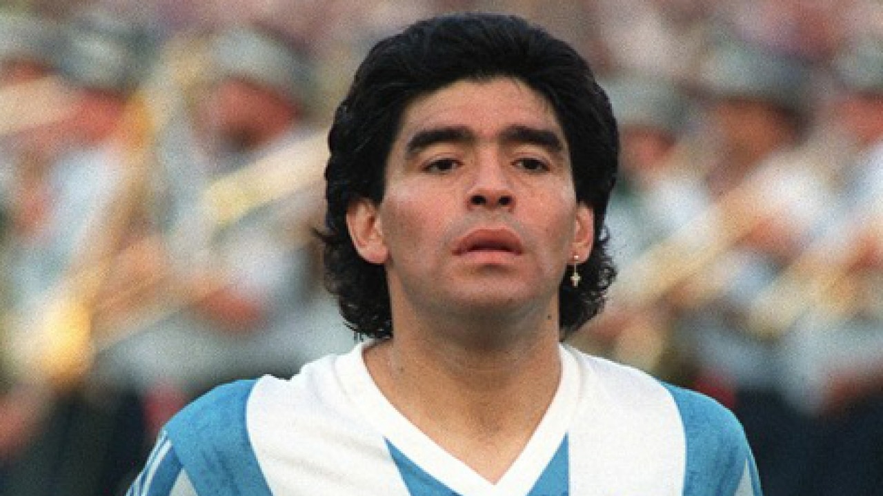 Rubbing salt into England's wounds, Maradona hugs the referee who ...