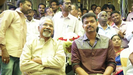 Director Mani Ratnam and Kollywood superstar Vijay gave their blessings to the happy couple