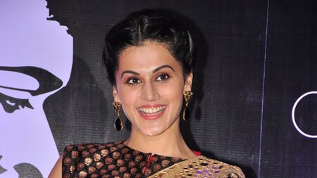 'Chashme Baddoor' Actress Taapsee Pannu at the 60th birthday bash of Chiranjeevi