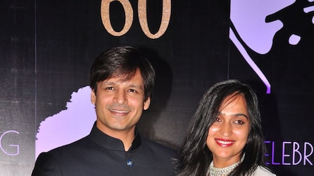 Vivek Oberoi with wife Priyanka attended the party