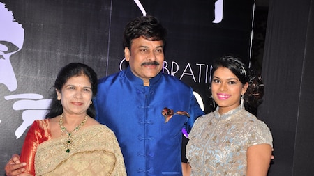 Megastar Chiranjeevi celebrated his 60th birthday with family and friends