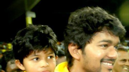 Vijay and his son Sanjay