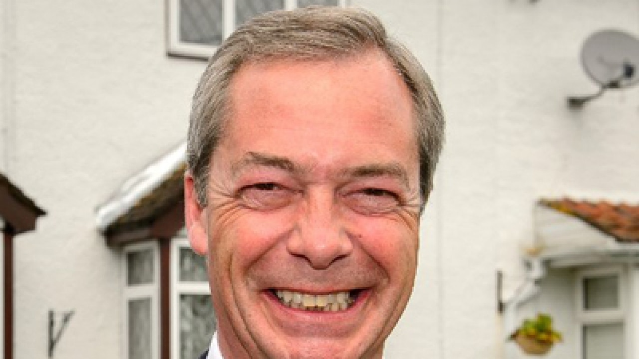 Far Right Ukip Leader Nigel Farage Says Angela Merkel Encouraging Refugee Crisis