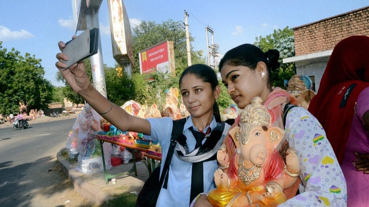 Selfie with Ganesha in Rajasthan