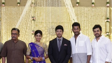 Celebs at the wedding reception