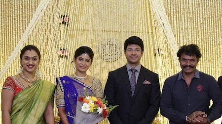 Hari-Preetha at the reception