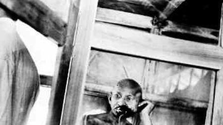 Mahatma Gandhi at Sevagram Ashram