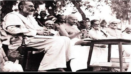 Mahatma Gandhi in Peshawar