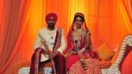 Harbhajan Singh and Geeta Basra