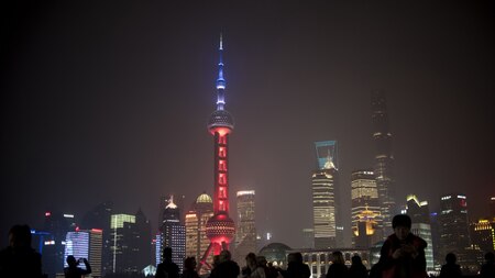 Oriental Pearl TV Tower in Shanghai