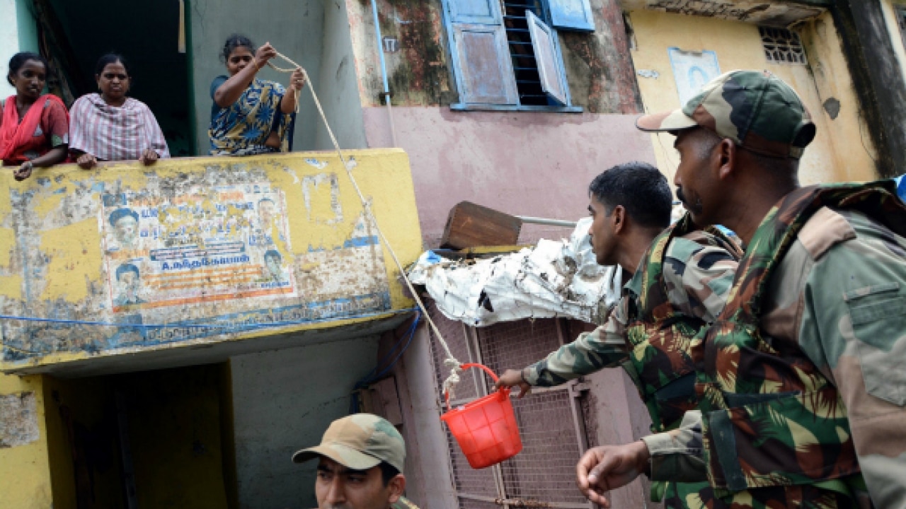 In Pictures: Indian Army Rescue And Relief Operations During Chennai Floods