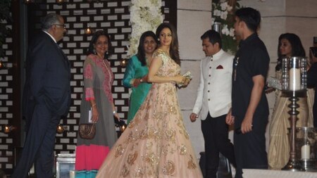 Sridevi with husband Boney Kapoor at the party