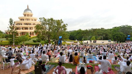 Participants of 'The Sun Never Sets on Yoga'