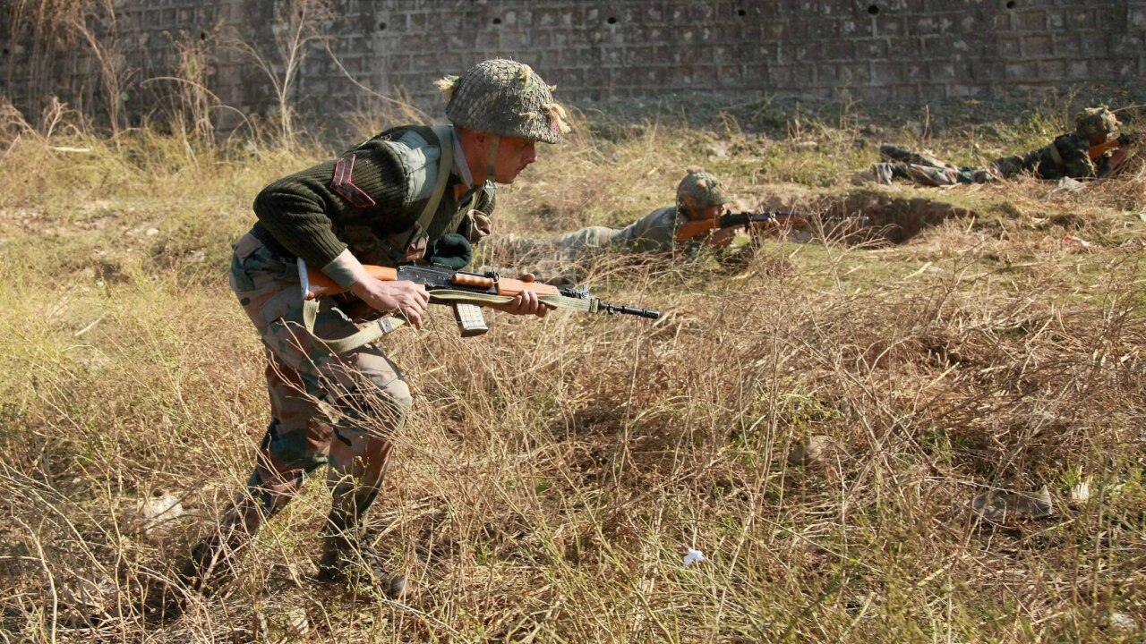 Soldiers conduct search operations