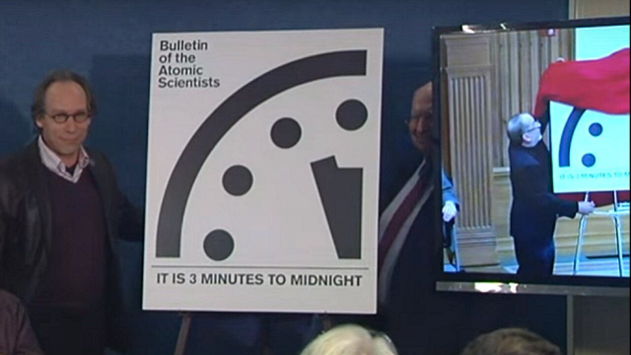 doomsday clock 3 minutes to midnight
