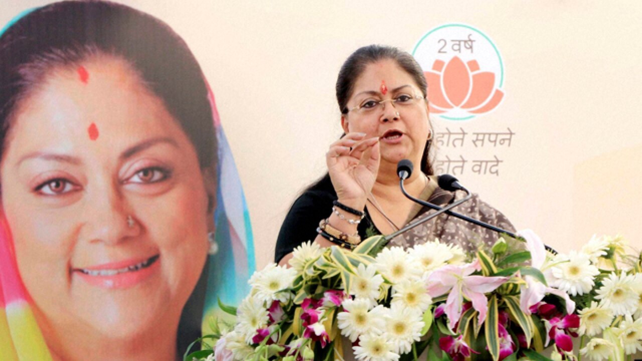Wasand Rajar ISIS a threat for world: Rajasthan CM Vasundhara Raje