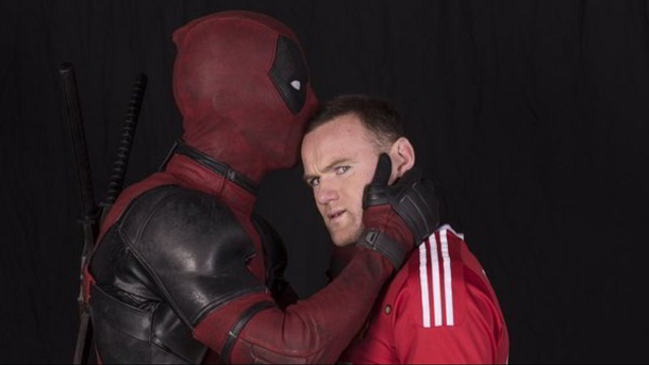 Why is Deadpool kissing Man Utd's Wayne Rooney?