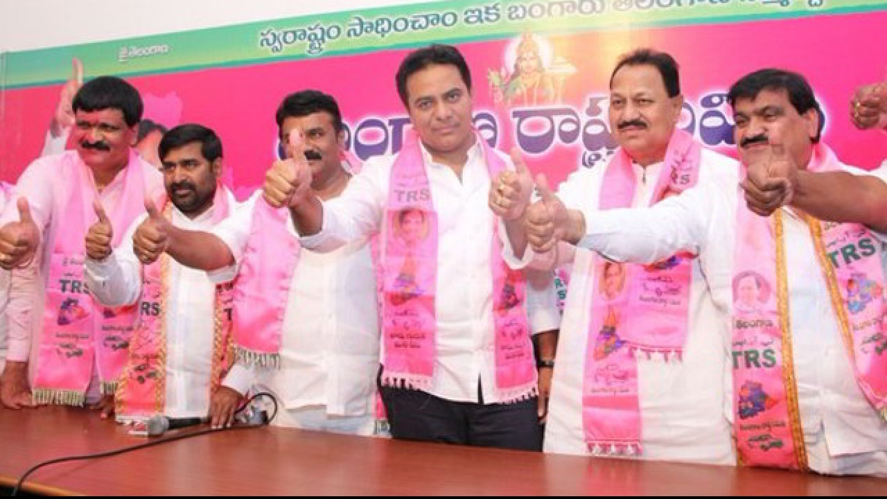 Image result for TRS Party makes clean sweep in Panchayat Election