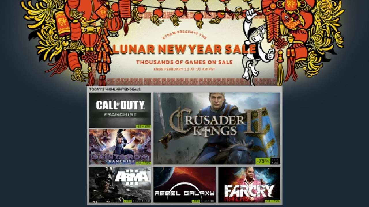 Steam launches the firstever Lunar New Year Sale