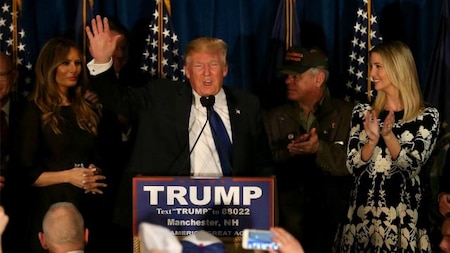 Donald Trump wins New Hampshire's Republican presidential nominating contest