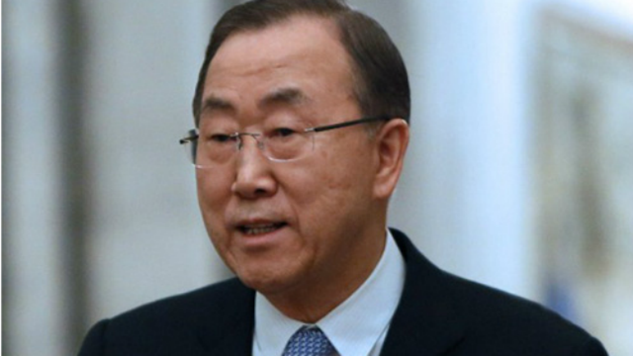 Un chief ban ki-moon presses iraq on national reconciliation to defeat isis