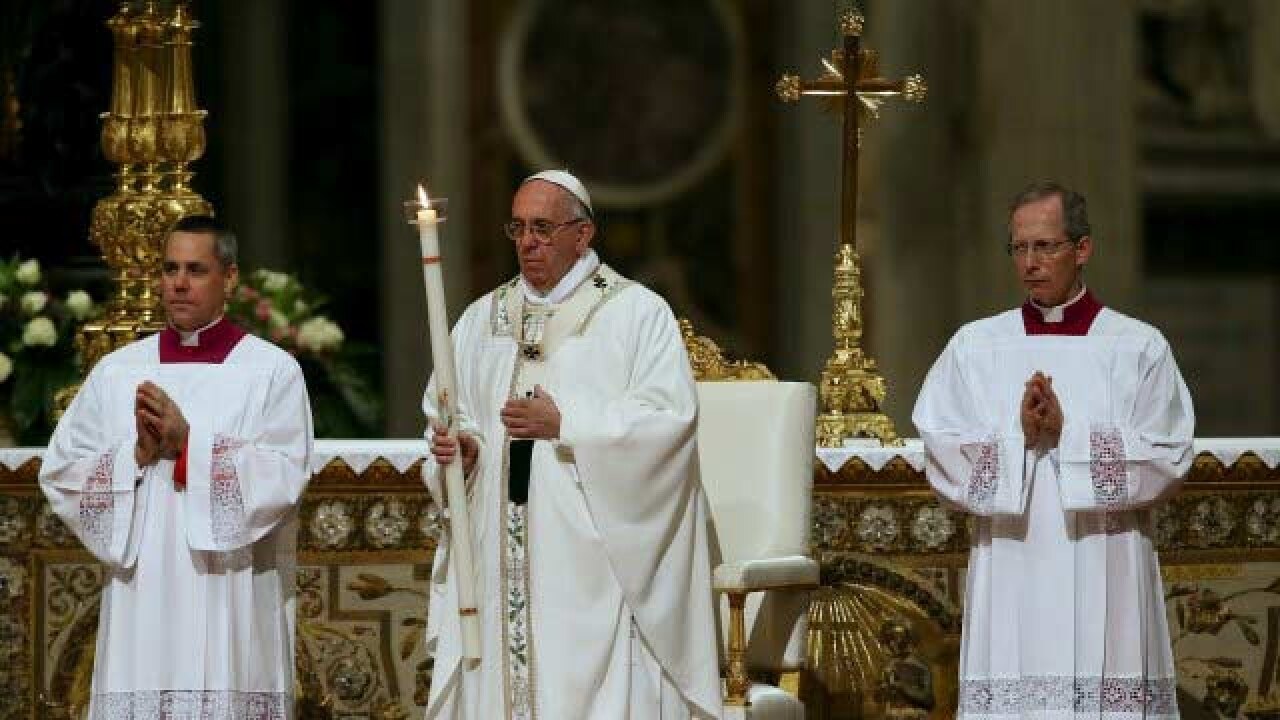 After sombre week, Pope Francis leads Catholics into Easter calling for