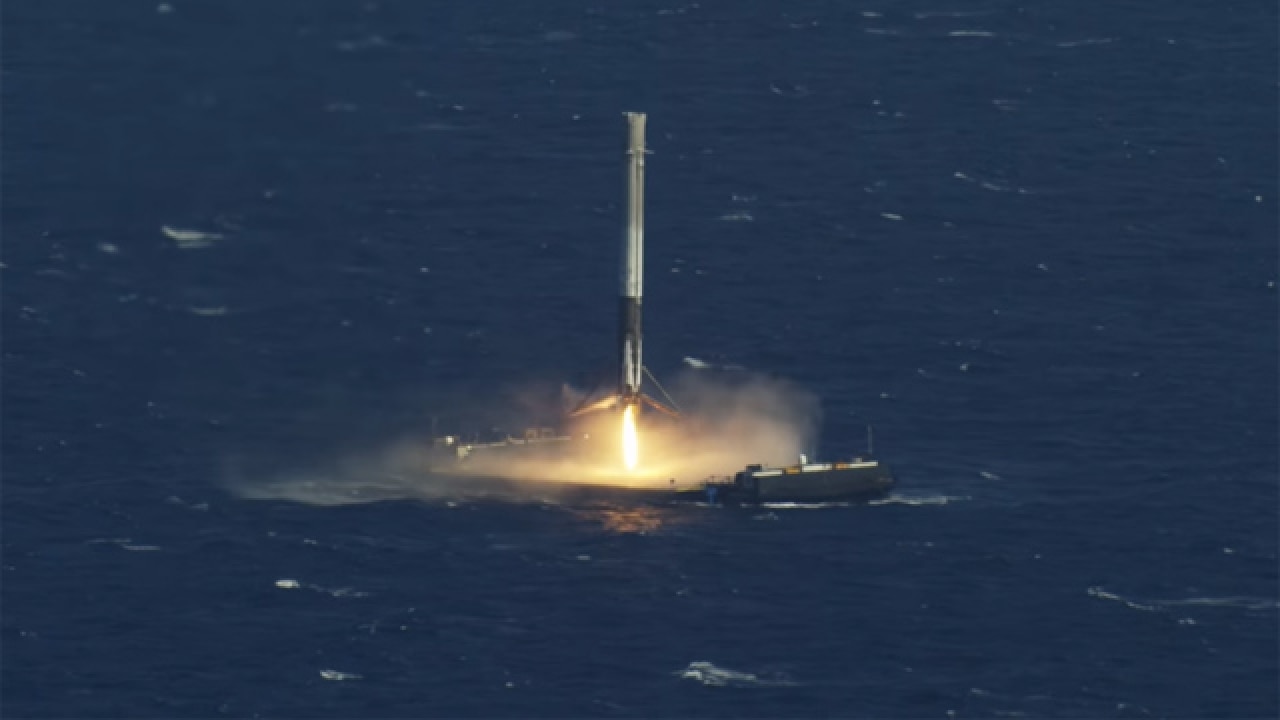 History Made! SpaceX Rocket Booster Makes Breakthrough Landing At Sea