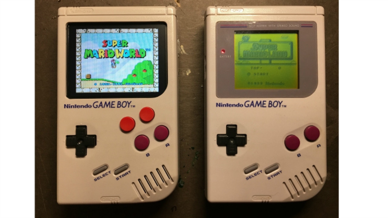 retro gameboy with built in games