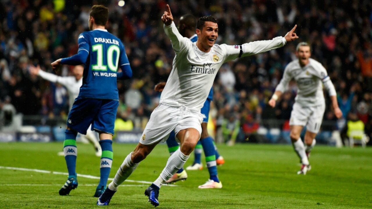 cristiano ronaldo hat trick champions league