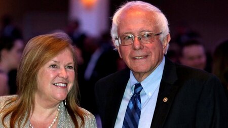 Bernie Sanders and his wife Jane
