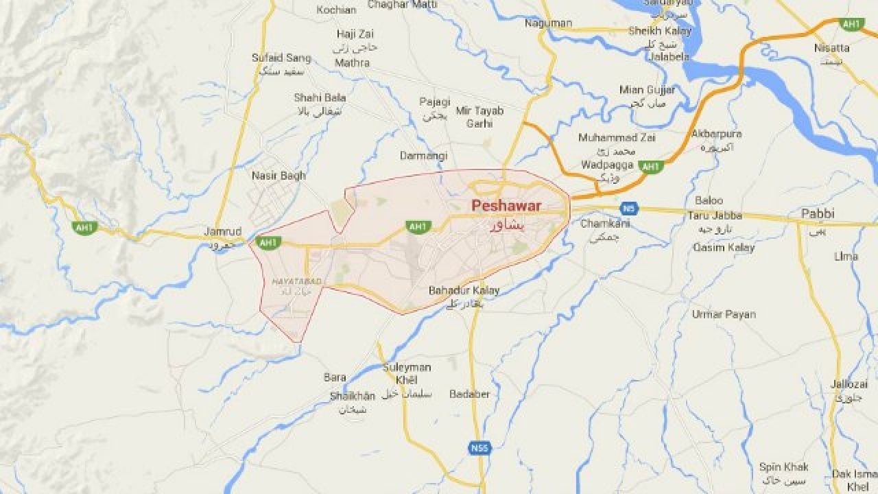 Peshawar Pakistan Map