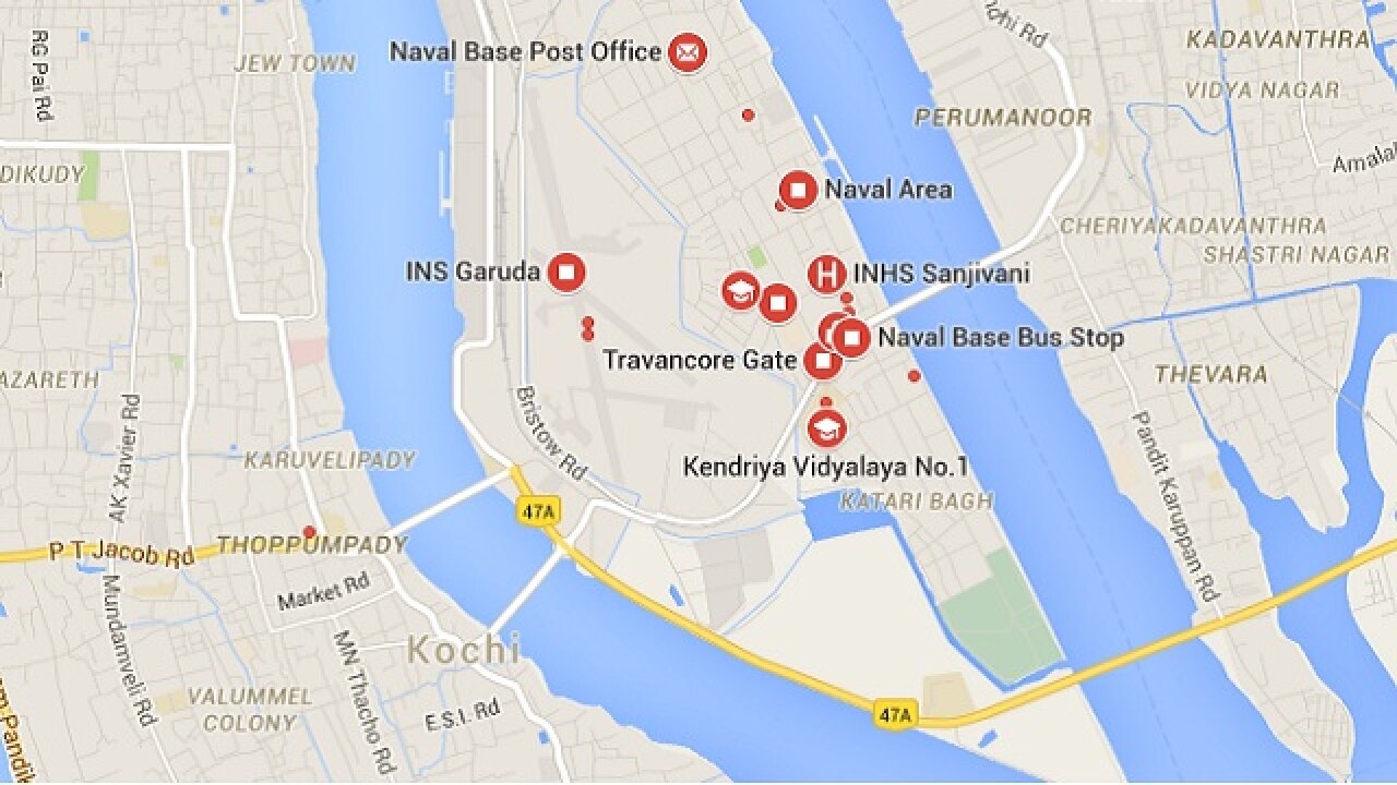 Kerala Defence Security Official Found Dead With Gunshot Wounds At   463322 Kochi Map 