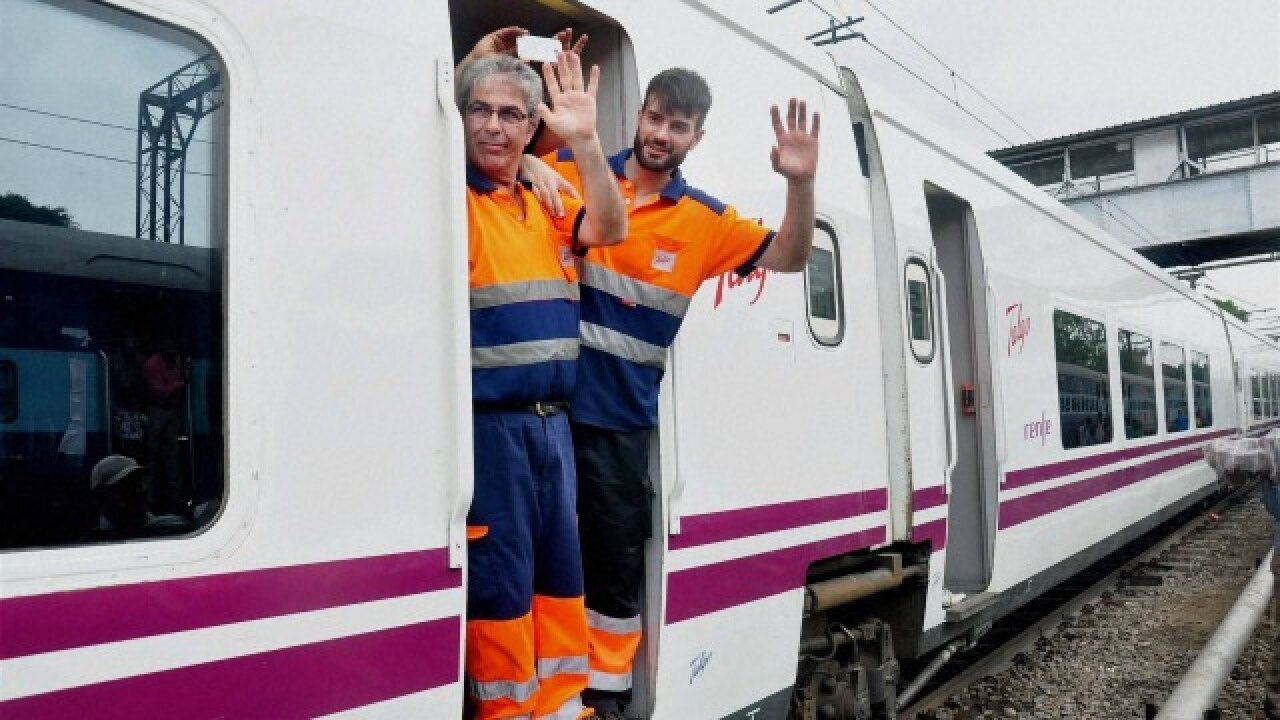 Pilots of Spanish train Talgo