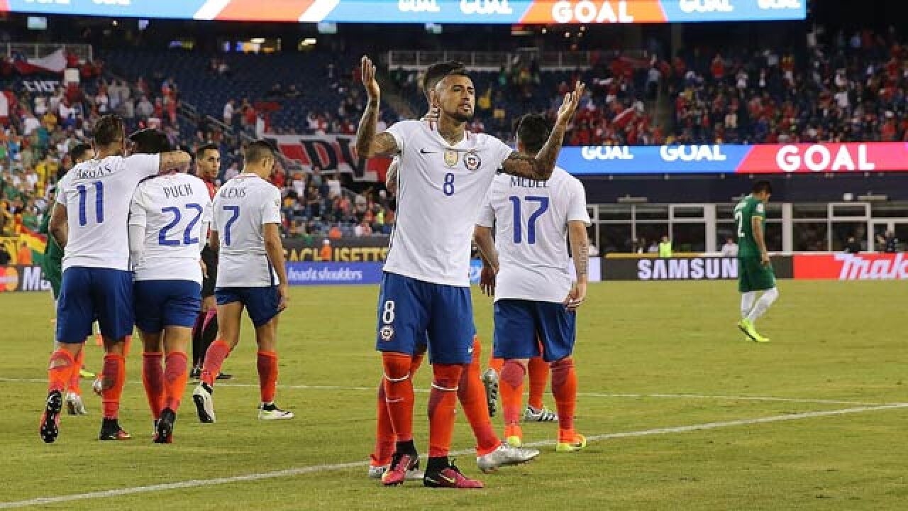 Copa America Chile Make It To Final Eight After Controversial Win Over