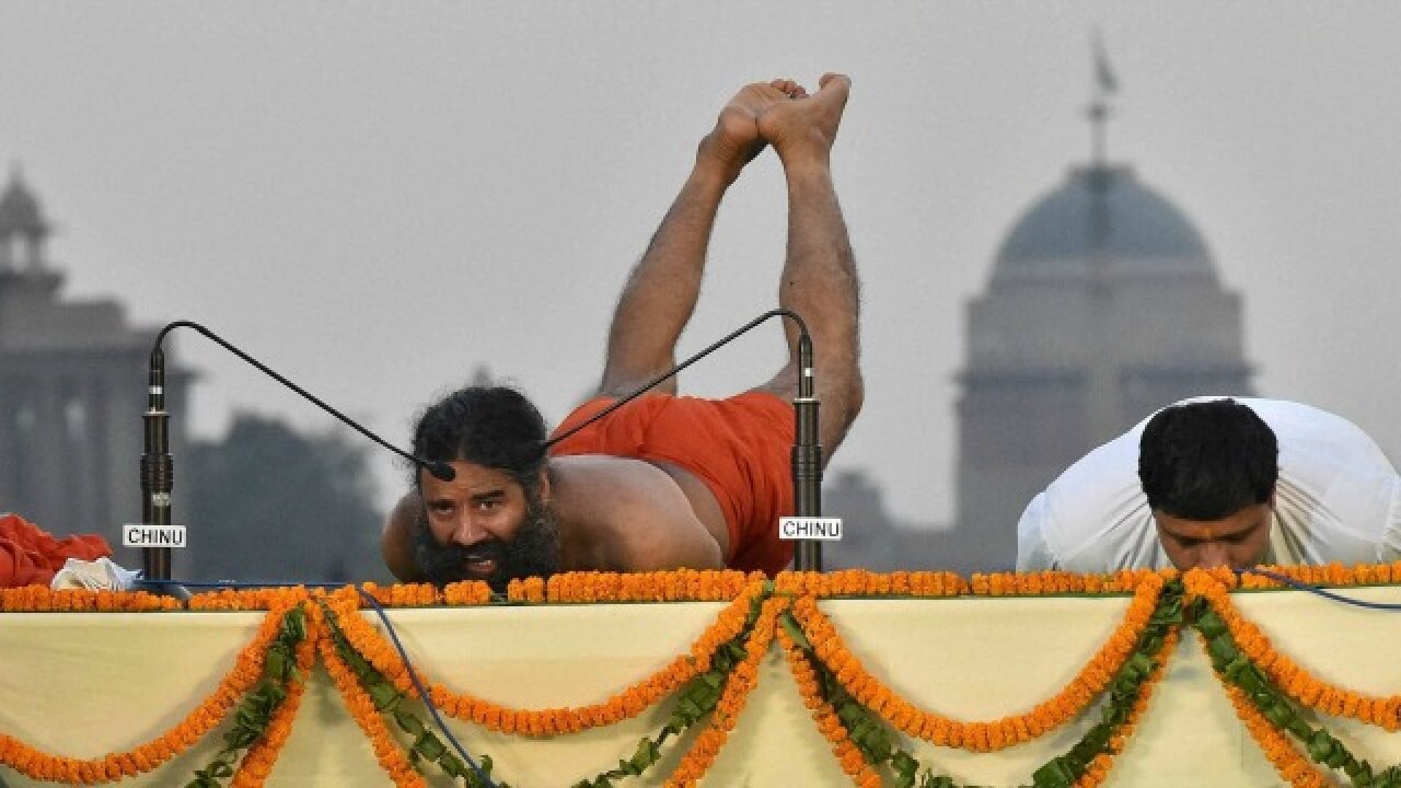 Baba Ramdev and his aide Bal Kishan