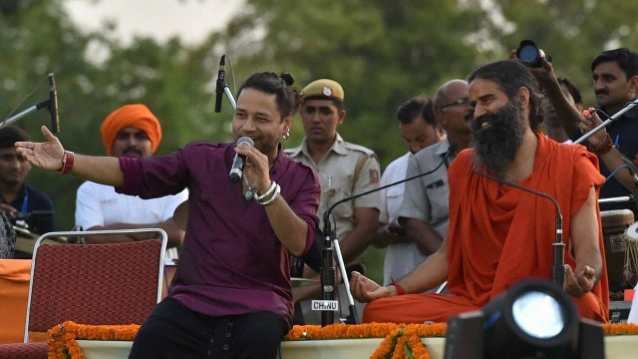 Kailash Kher and Baba Ramdev